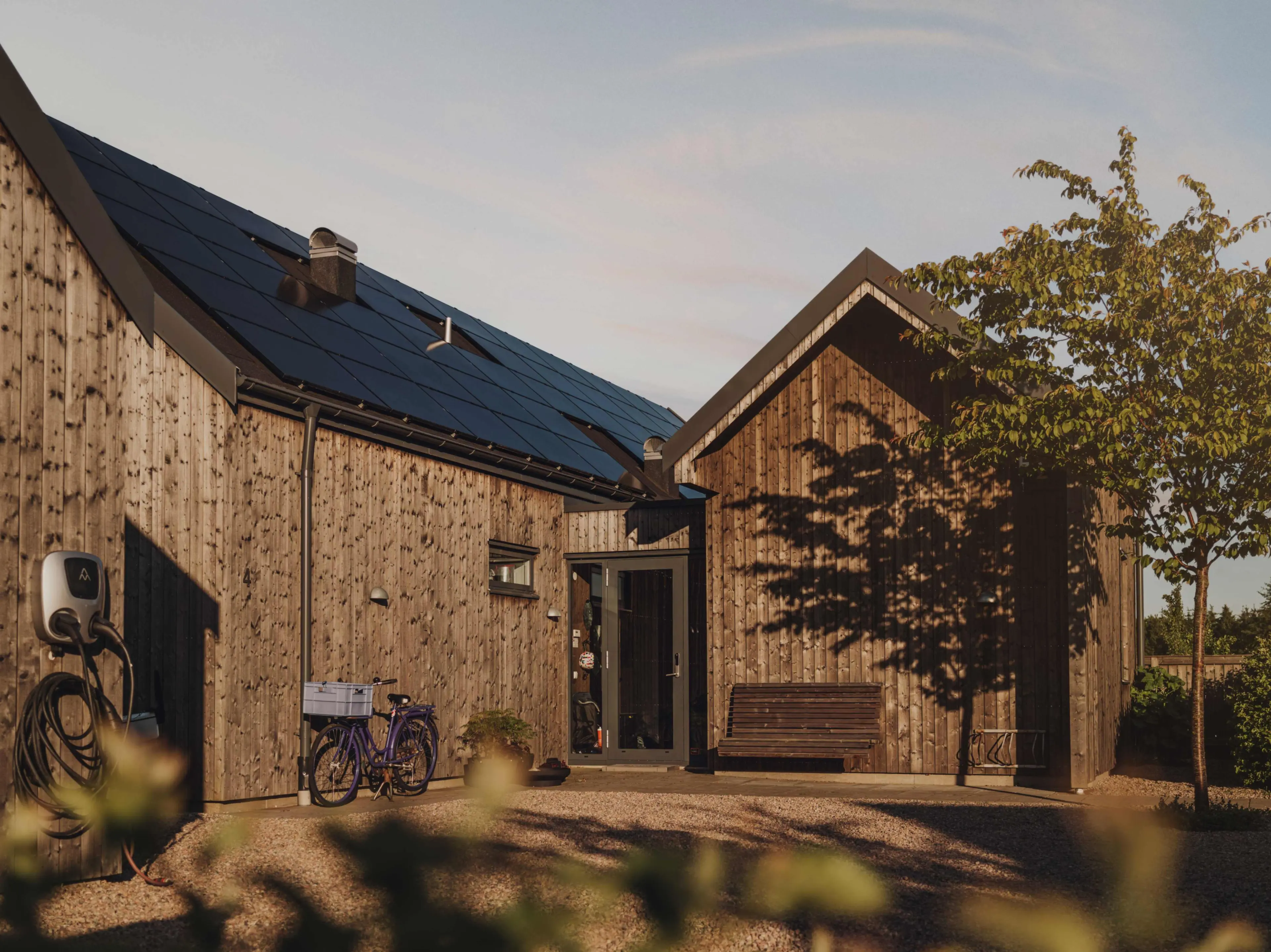 Solpaneler på hus
