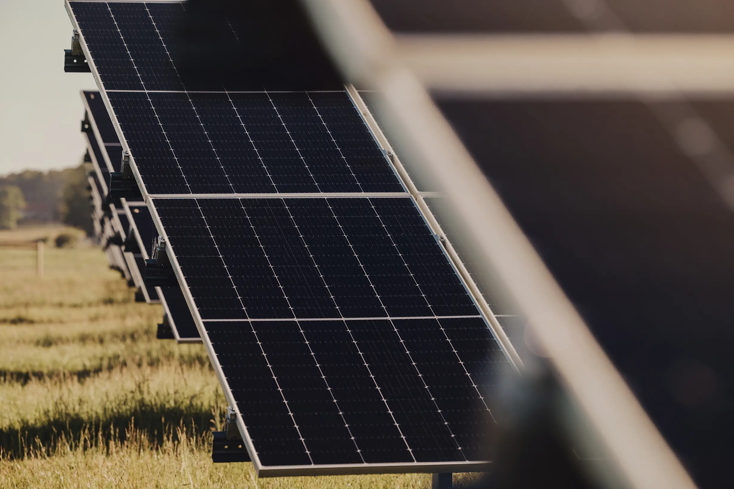 Bild på solceller från Svea Solar